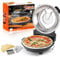 Yibake - 12 Inch Electric Pizza Oven, Pizza Maker with Ceramic Stone, Heats up to 1000℉, Portable Indoor Pizza Oven for Homemade Pizza, Black