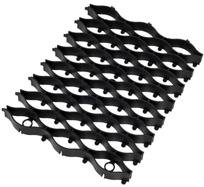 bepco Flexgitter 5er Set (40 x 30cm) – Rasengitter Geogitter – Flexible & robuste Bodenverstärkung, Mähroboter-geeignet, mit 15 Erdanker, 100% recycelter Kunststoff, für den Garten & Wege