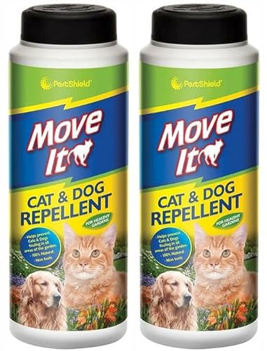 Dog & Cat Repellent Granules 2PK – Natural Non-Toxic Outdoor Pet Deterrent for Gardens Lawns Bins–Safe Protection from Fouling Scratching Digging–Ideal for Dog Cat Training & Behaviour Control 240gx2