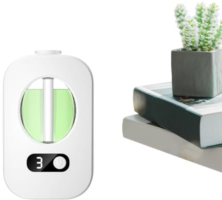 Diffusore di oli per aromaterapia, diffusore ad ultrasuoni per oli, umidificatore a fredda, funzionamento a batteria, diffusore per aromaterapia, timer e 3 livelli di per la casa,