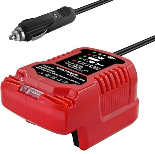 Elektrowerkzeug-Bohrhammer, 18 V, M18-Lithium-Akku, tragbares, kompaktes Auto-C-Ladegerät, Ladegerät 230 V. Kompatibel mit Milwaukee M18, 18V 48-11-1850 48-11-1860 48-11-1815 48-11-1890XC