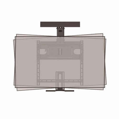 Ceiling TV Mount Stand with Motorized Adjustment Pull Down TV Wall Mount Bracket with Spring Assist for 32 to 65 Screens Max Load 35kg ±18° Left/Right Rotation