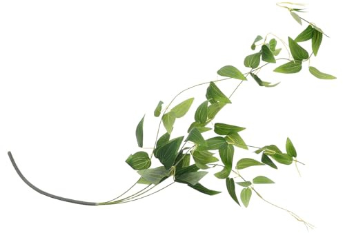 FRCOLOR Artificial Clematis Rattan Fake Clematis Plastic Iron Wire Vine with Shape-change Feature and Appearance for Home Decoration and Wedding Decor