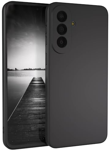EAZY CASE - Handyhülle Silikon kompatibel mit Galaxy A57 - stoßfeste Schutzhülle dünne Handyhülle für Galaxy A57 Hülle Fallschutz Cover schlankes Silicone Case in Schwarz