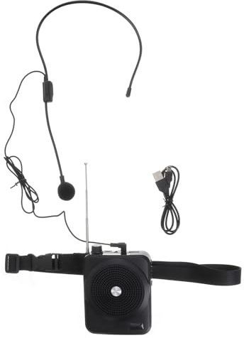 Amplificateur Vocal Portable sans Fil 35w pour Conférences et Classes | Connexion sans Fil, du Bruit, Voix Puissante, Boîtier ABS Noir, Usage Mobile