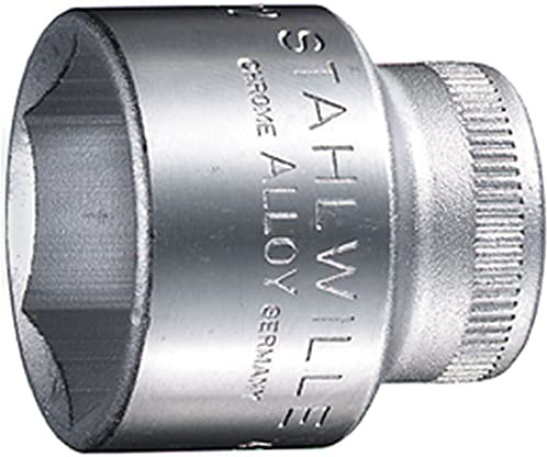 STAHLWILLE Nr. 456 Steckschlüsseleinsatz Schlüsselweite 16 mm L.31 mm AS-drive, HPQ®-Hochleistungsstahl, verchromt