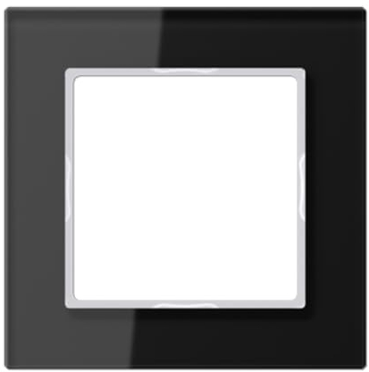 Jung AC 581 GL SW Rahmen Glas 1fach Serie A Creation schwarz