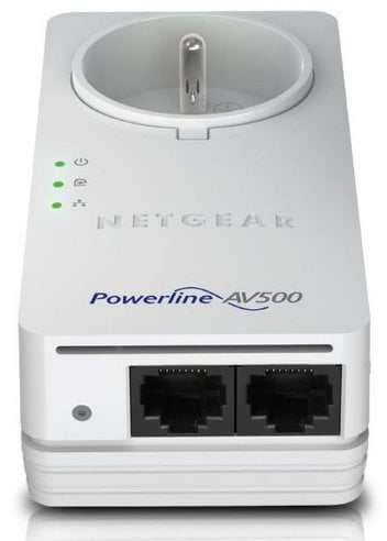 Netgear XAVT5602-100GRS Powerline 500 Nano PassThru 2-Port Adapter (3-er Set)