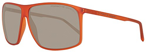 Porsche Design Sonnenbrille P8594 C 62 12 140 Rechteckig Sonnenbrille 62, Orange