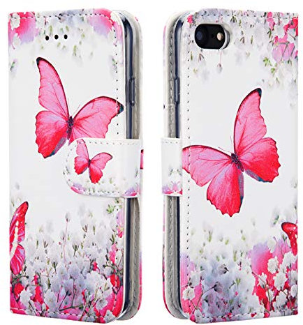 NWNK13 iPhone 6s iPhone 6 Phone Case [ size 4.7'' inch ] Premium Quality Leather Case Book Wallet Flip Case Phone Cover Compatible for iPhone 6S, 6 Floral Flower