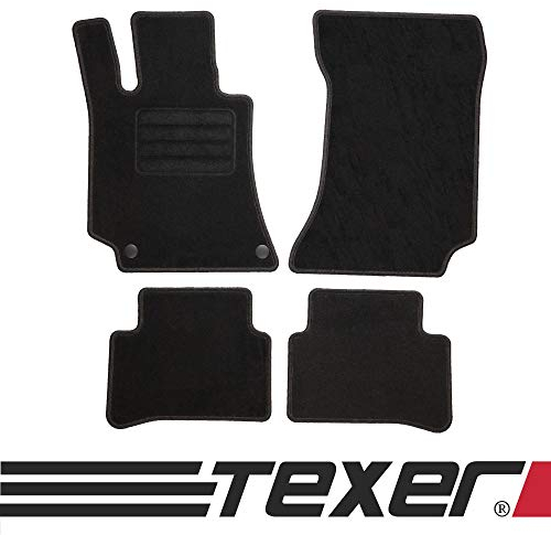TEXER Textil Fußmatten Passend für Mercedes-Benz E-Klasse W212 Bj. 2009-2016 Basic