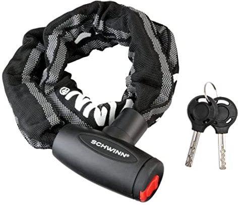 Schwinn SW78854-3 High Security Reflective Chain Lock Bike, Black, 3 Foot/8mm Cha