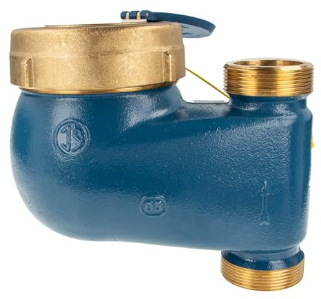 JS Steigrohr Hauswasserzähler MNRS 1 1/2 Zoll DN 40 Q3=16, R80, Baulänge 150 mm