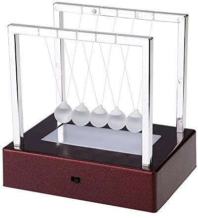 Fdit Newton'S Cradle Balance Steel Balls Physics Science Home Office Desk Ornaments Decoration Birthday Gift Toy (Coloful)