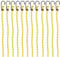 PRETEX Corde Elastiche con Gancio - Set di 12 - Corda Elastica con Gancio per Teloni Portapacchi Auto e Bici - Ganci Elastici Portapacchi - 59 cm - Giallo