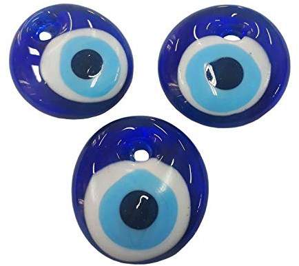 Perlin 5 Stück Nazar Boncuk Boncugu 2,5/3/4/5 cm Blaues Auge, Evil Eye, Türkischer Glücksbringer, Gastgeschenke Glas Perlen Dekoration Amulett Anhänger Wanddeko Babyparty Sünnet bebek sekeri (5, 5cm)