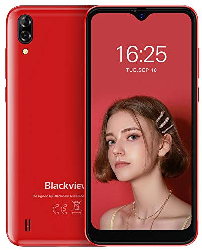 Smartphone Pas Cher, Blackview® A60 Smartphone Débloqué (Ecran Waterdrop 6.1 Pouces, 13MP+2MP+5MP, 16Go ROM-Extensible 128Go, 4080mAh Batterie, Double Nano SIM) Telephone Portable Debloqué, GPS/WiFi