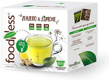 Foodness tisana zenzero e limone compatibile Nescafe' Dolce Gusto 40 capsule