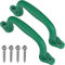 SELEWARE Playground Safety Grab Handles, Non-Slip Plastic Kids Playground Handles for Playhouse, Treehouse, Climbing Frame, Jungle Gym, Swing Set Accessories, 2 Pack