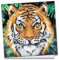Ideen mit Herz Diamond-Painting-Grußkarte | 16 x 16 cm | 370 g/m² | inkl. Umschlag & Werkzeug (Tiger)