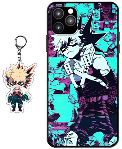 Staremeplz Compatible with iPhone 11 Pro Max Case With Anime Figure Design [With Keychain], Soft Silicone TPU Cartoons Protective Phone Case for iPhone 11 Pro Max