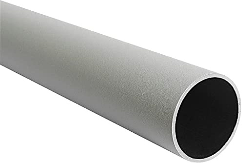TIBU Aluminium Rundrohr Ø 43 x 2 mm Weiß eloxiert RAL 9002 Länge: 2300 mm / 230 cm / 2,3 m