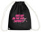 Spreadshirt Pink Panther Wer hat an der Uhr gedreht Turnbeutel, One size, Schwarz