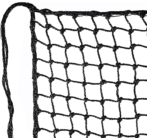 Aoneky Golf-Übungsnetz 3x3M/3x6M, 2,2 x2,2cm Quadratische Maschenweite, Absperrnetz für Golftraining, Rückhaltenetz für Baseball-Sportfelder (3x3M)