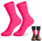 Sintege Calze Neon da Uomo per Anni '60 '70 e '80 Calzini Atletici (Rosa Fluorescente)