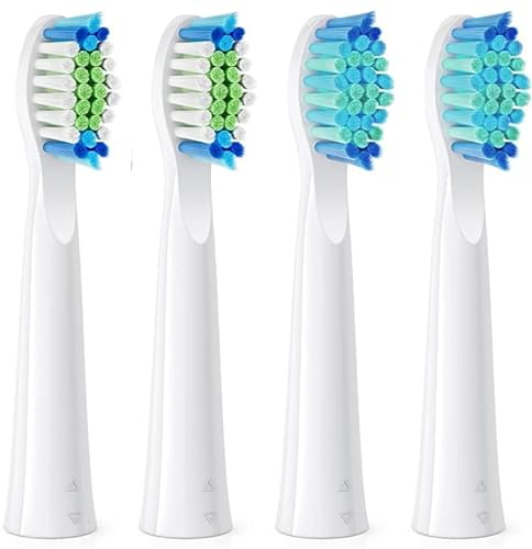 Bitvae D2 Electric Toothbrush Replacement Heads, Sonic Toothbrush Heads Refills, 4 Pack