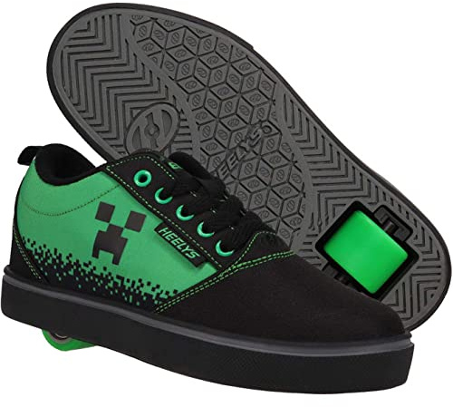 Heelys Pro 20 Minecraft (Little Kid/Big Kid/Adult), schwarz/grün, 40.5 EU