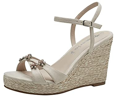 Tamaris Damen 1-1-28025-30 Keilsandale, Shell, 36 EU