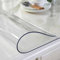Artwelt Tischdecke Transparent Tischfolie 2.0mm Glasklar Folie Tischschutz Wasserdicht Abwaschbar Polyvinylchloride Folie Wunschmaß Fettdicht Tischschutzfolie (180cm X 90cm)