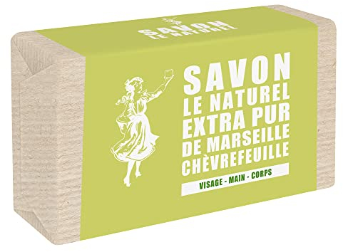 Savon Le Naturel Extra Pur de Marseille Solide Chèvrefeuille 100 g