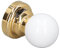 KAKAKE Dollhouse LED Round Miniature Ceiling Light White Gold Battery Operated 1/12 Scale Metal Base for Decoration