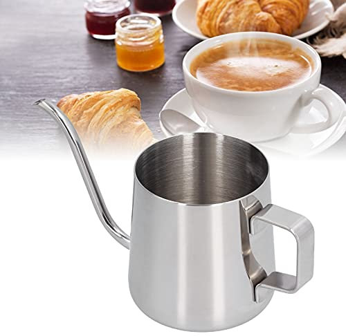 Hervidor De Café, Cafetera, Tetera, 250 Ml De Acero Inoxidable Con Oreja Colgante, Cafetera Con Boquilla De Cuello De Cisne, Cafetera, Tetera Para Oficina En Casa