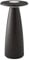 SIGOR Nuflair - Dimmbare LED Akku-Tischlampe mit integrierter Blumenvase Indoor & Outdoor, IP54 spritzwassergeschützt, Höhe 24 cm, aufladbar mit easy-connect puk, 12 h Leuchtdauer, nachtschwarz