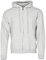 Fruit of the Loom Classic Hooded Sweat Jacket, Farbe:Graumeliert, Größe:2XL