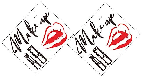 jojofuny 2 Hojas Pegatina de pared frases motivadoras bedroom decor store etiqueta de la pared de palabras de maquillaje decoración de la habitación duende pegatinas adorno de uso interior
