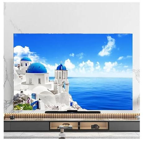 Couvertures de Télévision Housse de Protection Anti-poussière for TV, Serviette de 43 Pouces, 55 Pouces, 50 Pouces, 65 Pouces, Couverture Suspendue for écran LCD, décoration Universelle Multi-Tailles