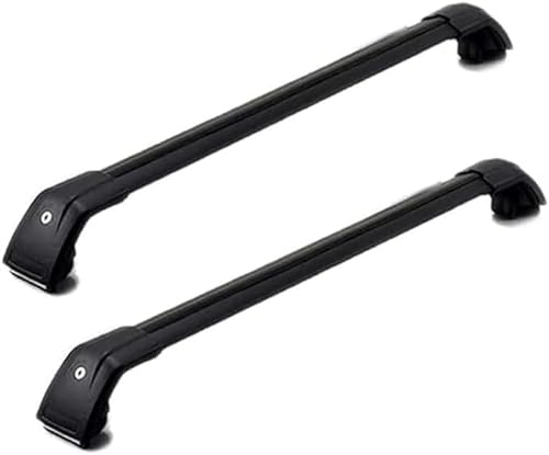 2 Stück Auto Dachträger für Honda HR-V HRV 2016 2017 2018 2019 SUV, Querträger Top Dachgepäckträger, Auto Dachreling Rack Gepäck Träger Bars Querträger Dachfahrradträger Zubehör,A Black