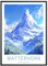 MJ-GRAPHICS® | Vintage Reise Poster Set - Matterhorn Alpen, Schweiz Berglandschaft - Fine Art Kunstdruck 300g - A2 Qualitätsdruck Travelposter im Retrostil mit intensiven Farben - ohne Rahmen