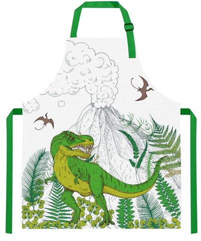 O-Kinee Kinderschürze Kinder,Schürze Kinder Verstellbar für 6-12Jahre Junge Mädche,Kochschürze Wasserdicht Polyester, SchürzenKochen für Basteln Malen Backen Kochen