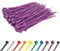 Purple Cable Ties (100 Pack - 100mm x 2.5mm) Small Nylon Zip Ties Plastic Tie Wraps for Office Cable Tidy Garden DIY