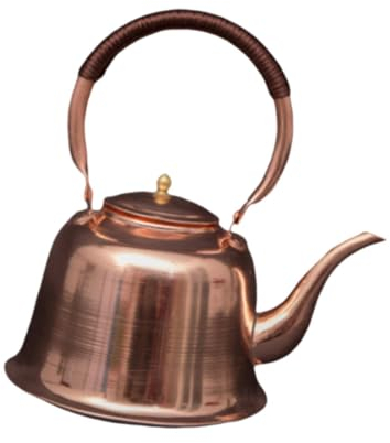 SiaBiced Kupfer Teekanne mit Ergonomischem Griff, Stilvoller Wasserkocher für Herdplatten
