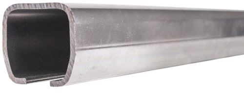 Rail de 2 m - Ferrure de porte coulissante MEA pour portail coulissant type 2 - 43 x 48 cm - Charge maximale : 400 kg - En acier galvanisé - Rail de porte pour portails en bois - Rail pour double