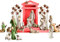 Easter Decorations for Table, Nativity Sets with 20 Figures and Stable, Jesus Statue Nativity Resin, Easter Scene & Christmas Decorations Religious & Christian for Church Indoor Home or School