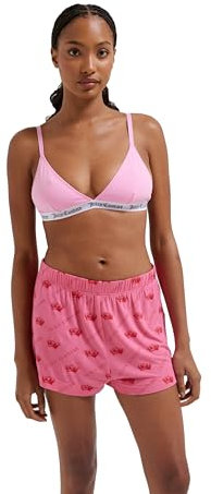 Juicy Couture Cotton Triangle Bra Soutien-Gorge, Rose Begonia, XS (Lot de 21) Femmes
