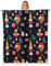 Loussiesd Weihnachten Hirsch Elch Dekor Decke 150x200cm Weihnachten Nussknacker Kuscheldecke Teens Frohe Weihnachten Flanell Fleecedecke Frohe Weihnachten Baum und Schneemann Couchdecke