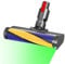 JNYLYFC Softwalze Bodendüse Kompatibel mit Dyson V7 V8 V10 V11 V15 Staubsauger | Ersatzbürste mit LED | Staubanzeige-Funktion | Zubehör für Quick Release-Turbobürste für Hartboden
